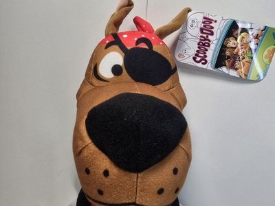 Scooby-Doo! Pirate Plush Toy Stuffed Animal with Eyepatch & Bandana - NEW with Tags
