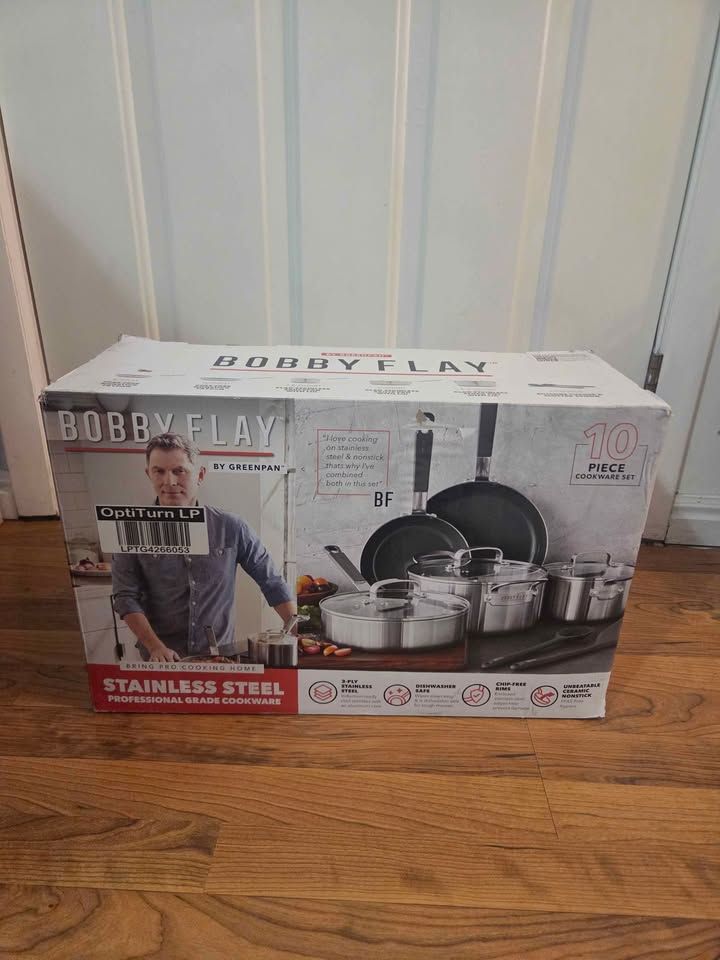Bobby Flay 10pc Stainless Steel Cookware Set