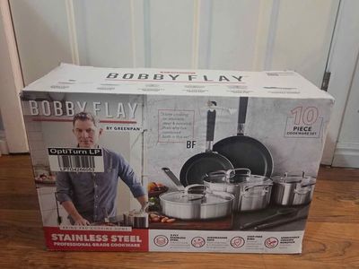 Bobby Flay 10pc Stainless Steel Cookware Set