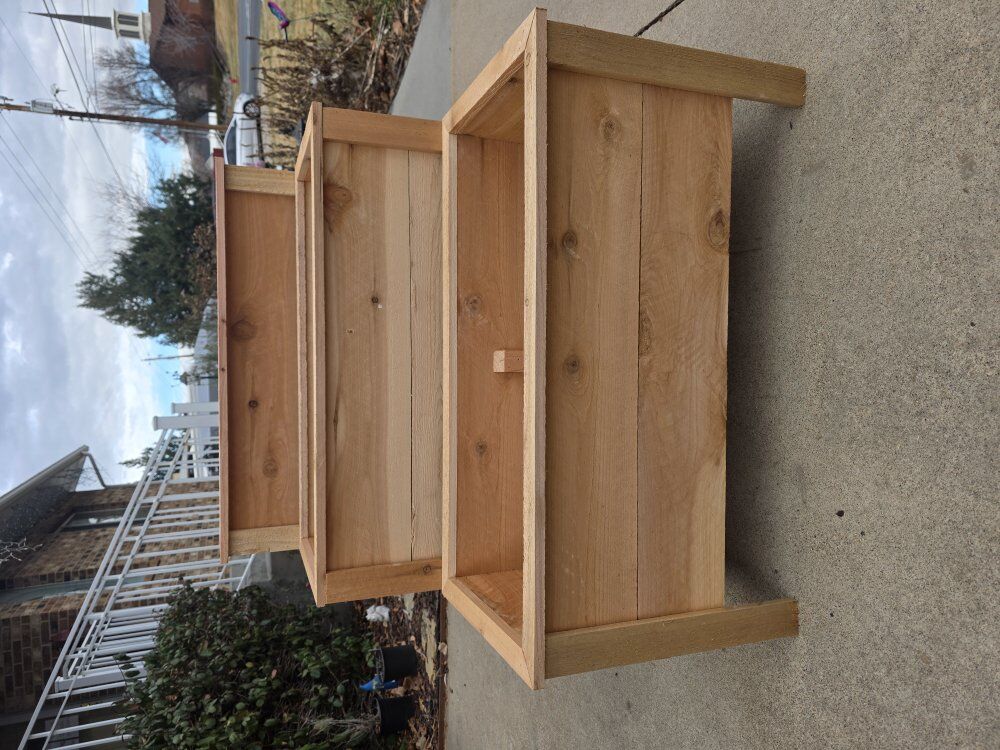 Cedar Planter Boxes in a set