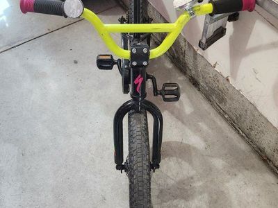 Specialized Riprock 16-Inch Kids Bike - Black with Neon Yellow & Pink Accents