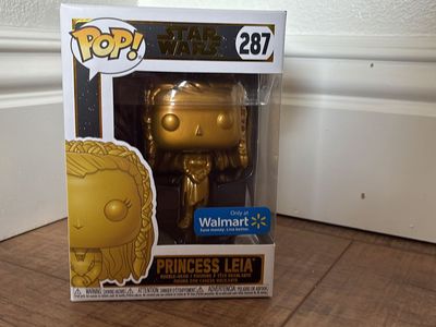 Funko Pop! Star Wars Princess Leia Gold Chrome #287 Walmart Exclusive