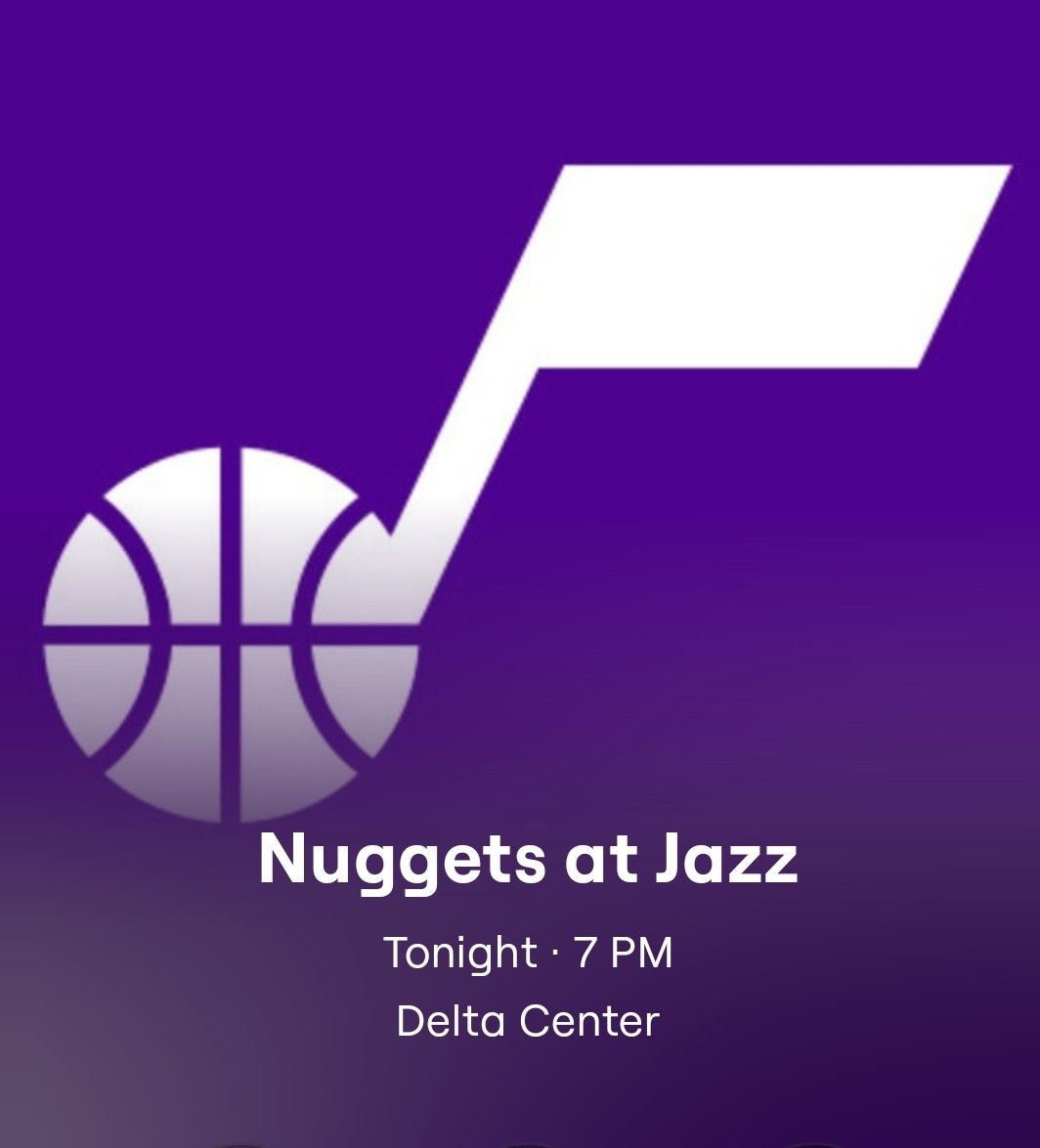 (2Tix) Nuggets vs Jazz Tonight Row1