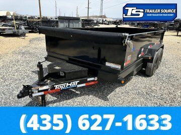7x14 Top Hat DE Dump Trailer - 24" Sides - 14K GVWR