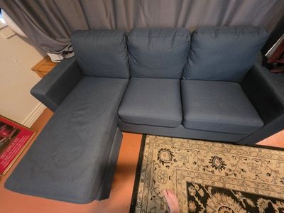 Small blue couch