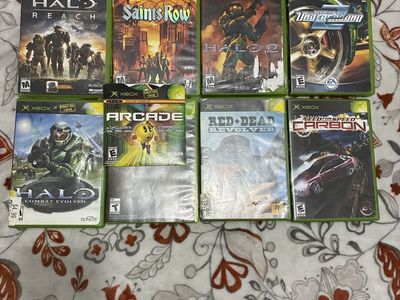 Xbox 360 & Original Xbox Game Lot: Halo Reach, Saints Row, Halo Combat Evolved, Red Dead Revolver + More