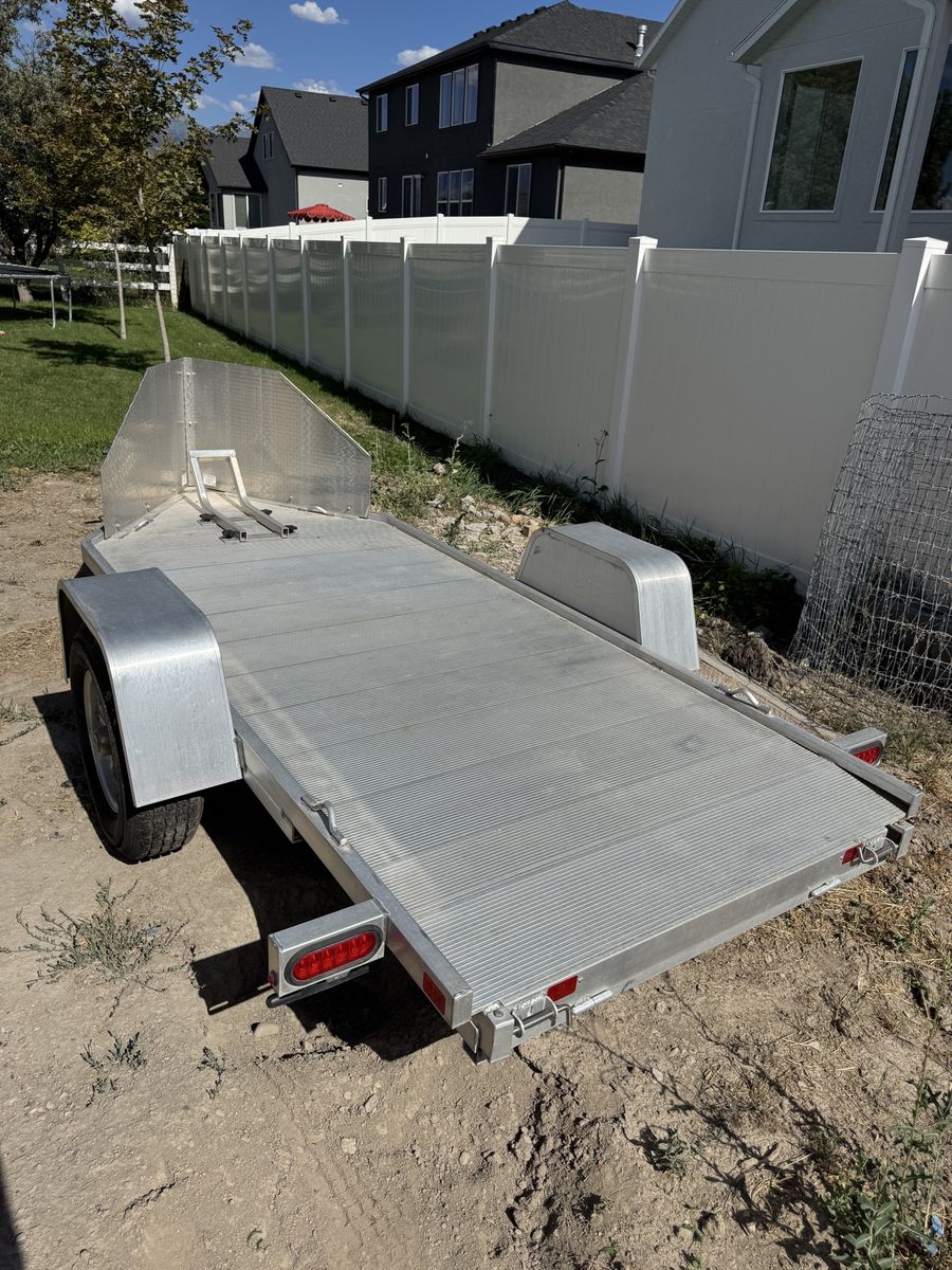 Aluma MC10 Aluminum Flatbed Motorcycle Trailer