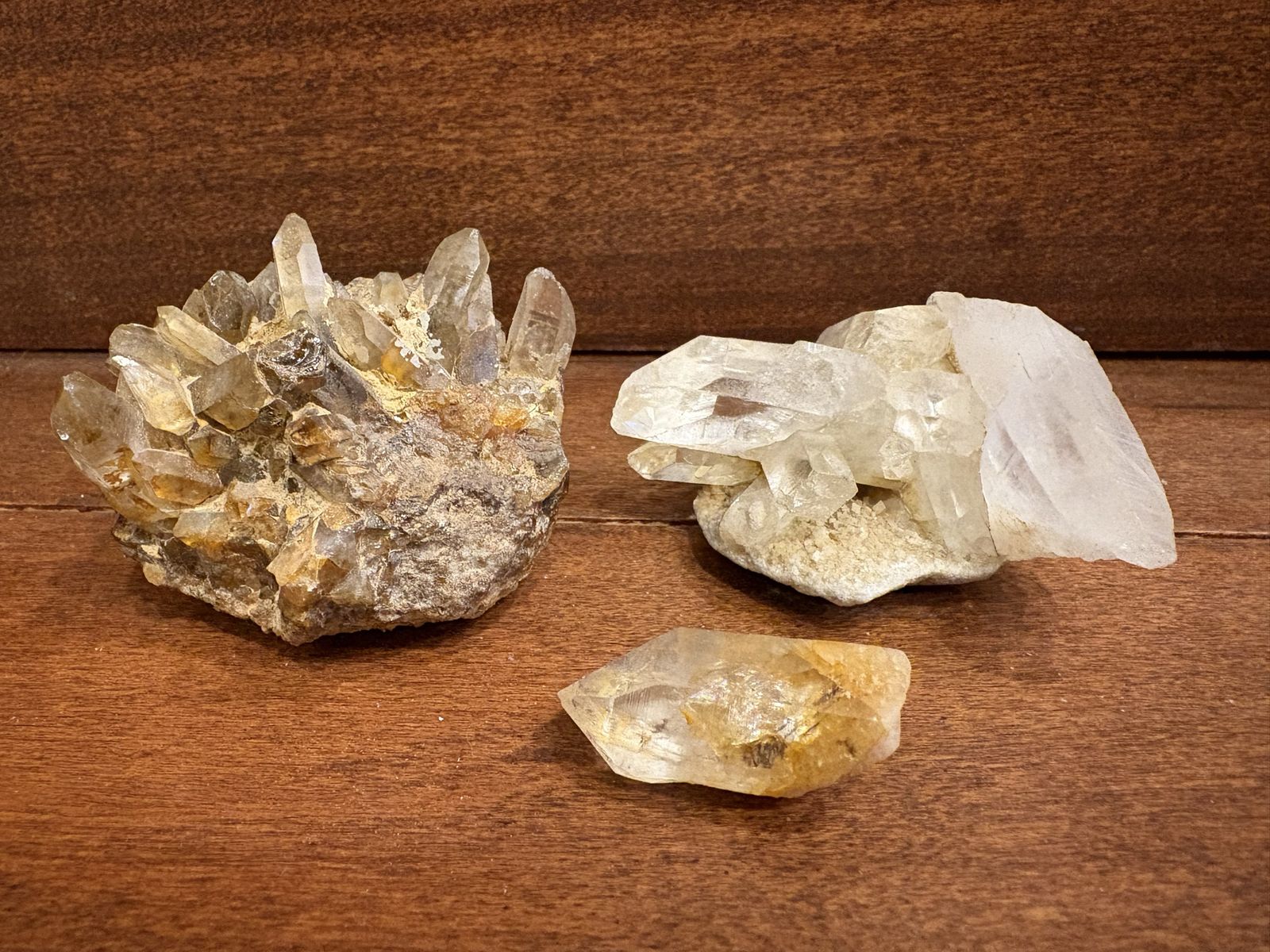 Quartz & Citrine Crystal Clusters