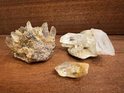 Quartz & Citrine Crystal Clusters