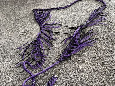 Fringe barrel reins