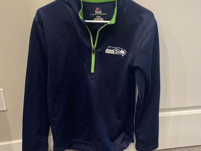 Men’s Seattle Seahawks - Majestic Brand - 1/4 Zip Pullover jacket