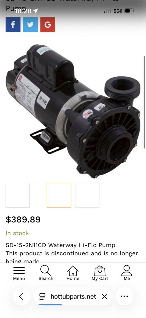 High Flow Pump Hot Tub