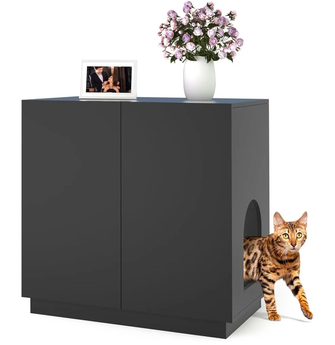 New Assembled Amunrbrek Large/Tall Litter Box Enclosure