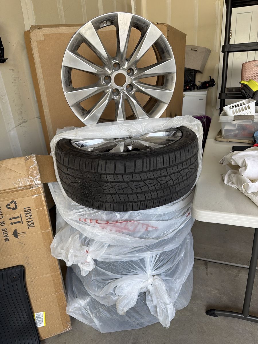 Used 19”x8” Wheels and Continental Tires - Set of 4 plus extra new rim!