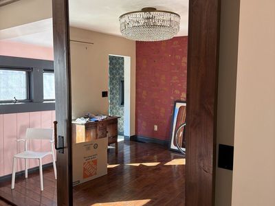 Mirror barn door. 81 inches by 47 inches.