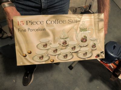 Brand new porcelain coffee/ tea set