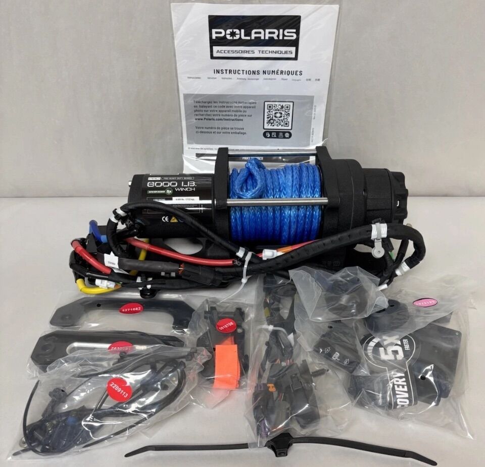 New Polaris 6000lb Winch Kit 24-25 Ranger