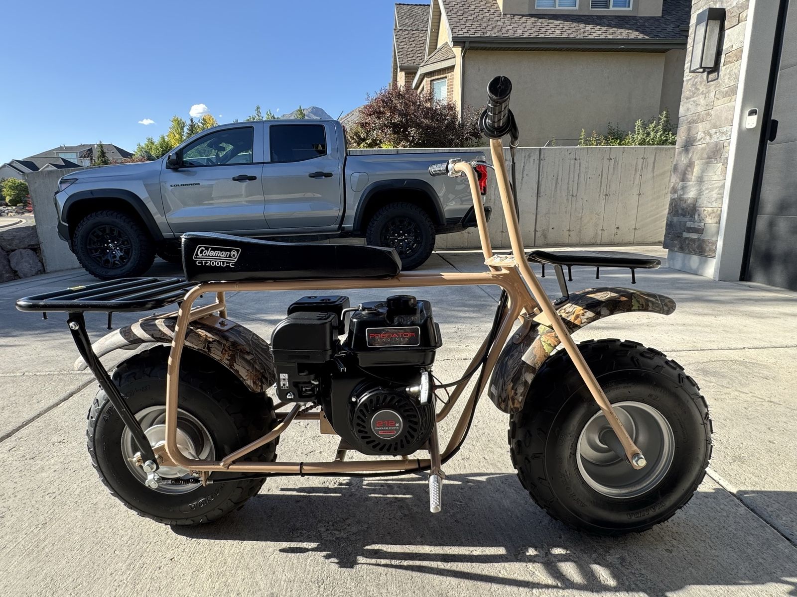 Coleman CT200U-C Mini Bike with Predator 212 Engine - Less Than 10 Hours!