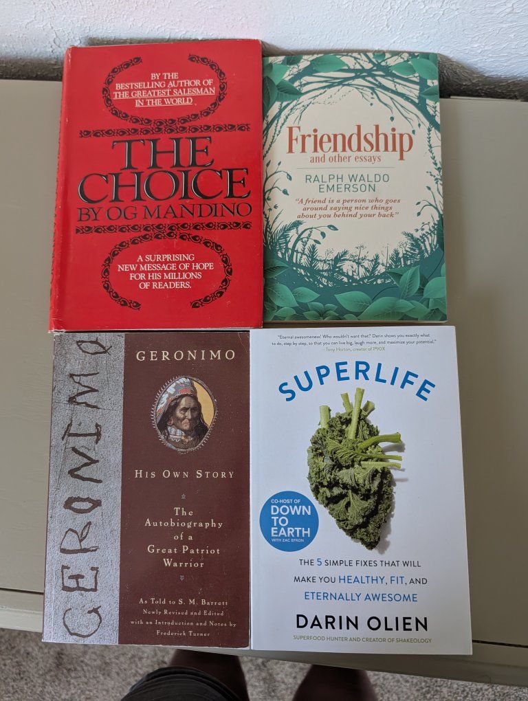 4 book bundle $10
