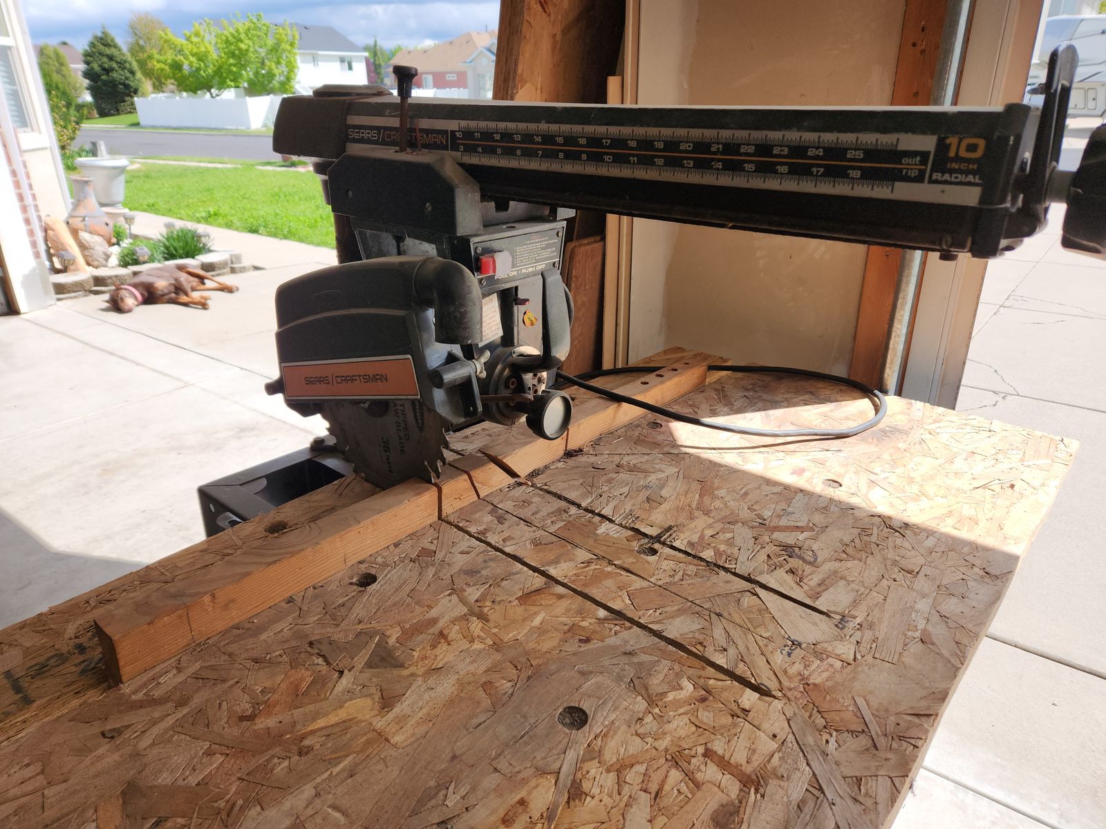 Radial Arm Saw, 10" blade. Asking $125.00 obo. Message or text are best. Extra blades
