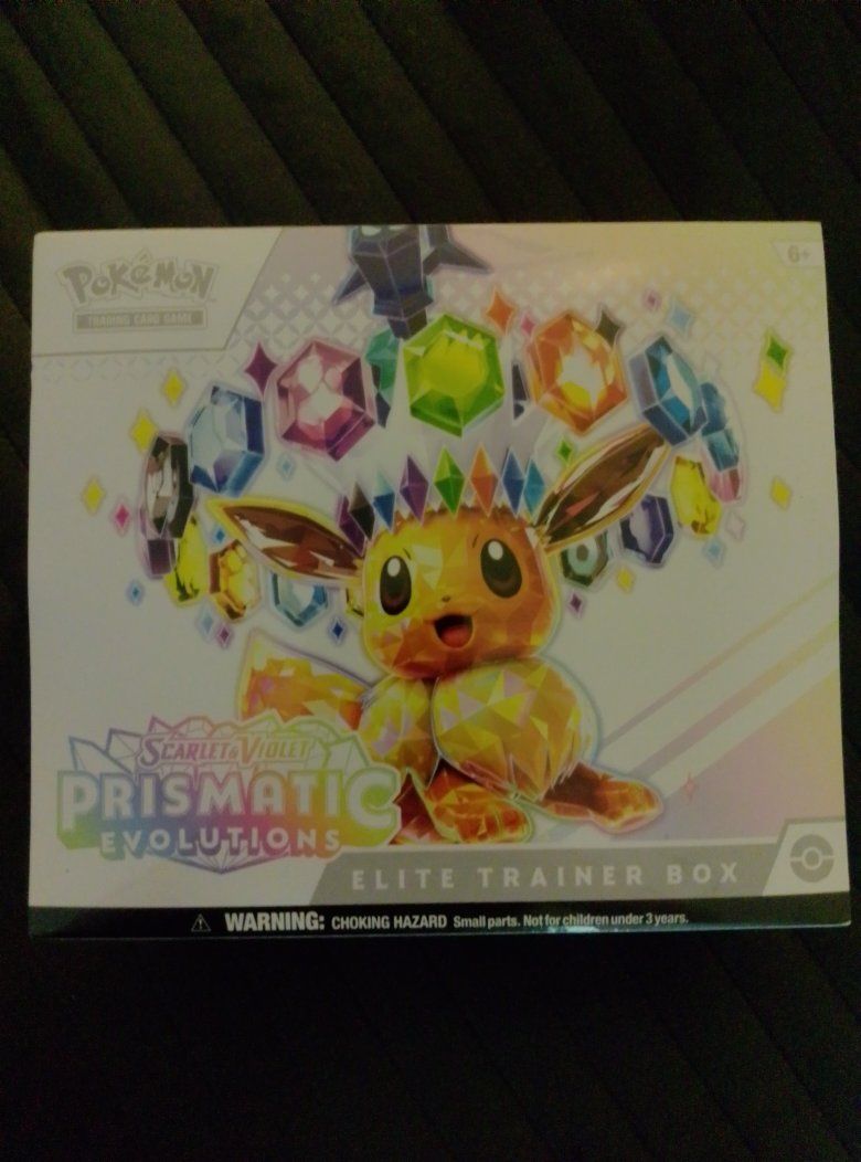 Scarlett & Violet prismatic evolution pokemon elite trainer box