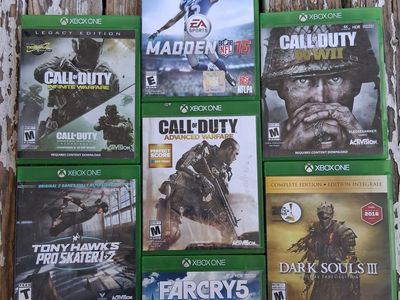 games for sale $10 each or $60 for all 7.