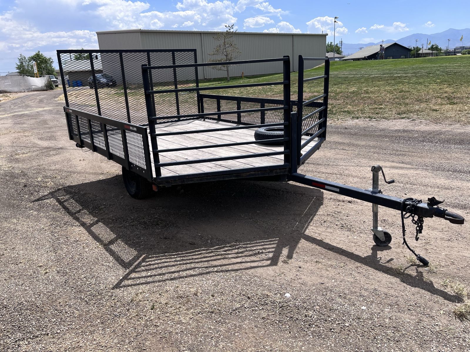 8x12 Utility Trailer w/ Drop Ramp & New Tires