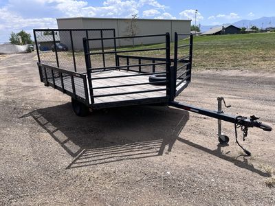 8x12 Utility Trailer w/ Drop Ramp & New Tires