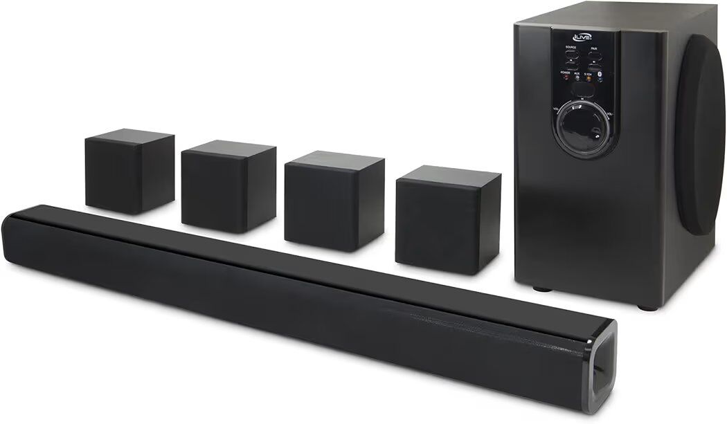 5.1 Home Theater System with Bluetooth, 6 Speakers
