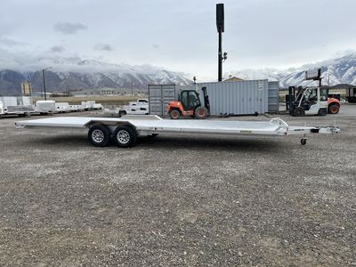 2027 Aluma 8.5x28 WB28H Aluminum Flatbed Car Haule