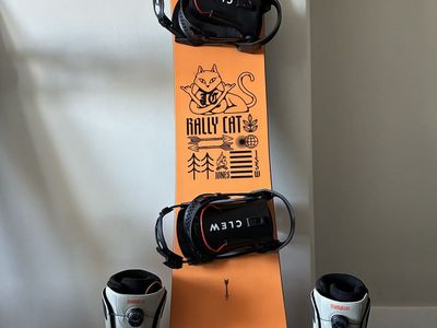 2025 mens jones rally cat snowboard setup.