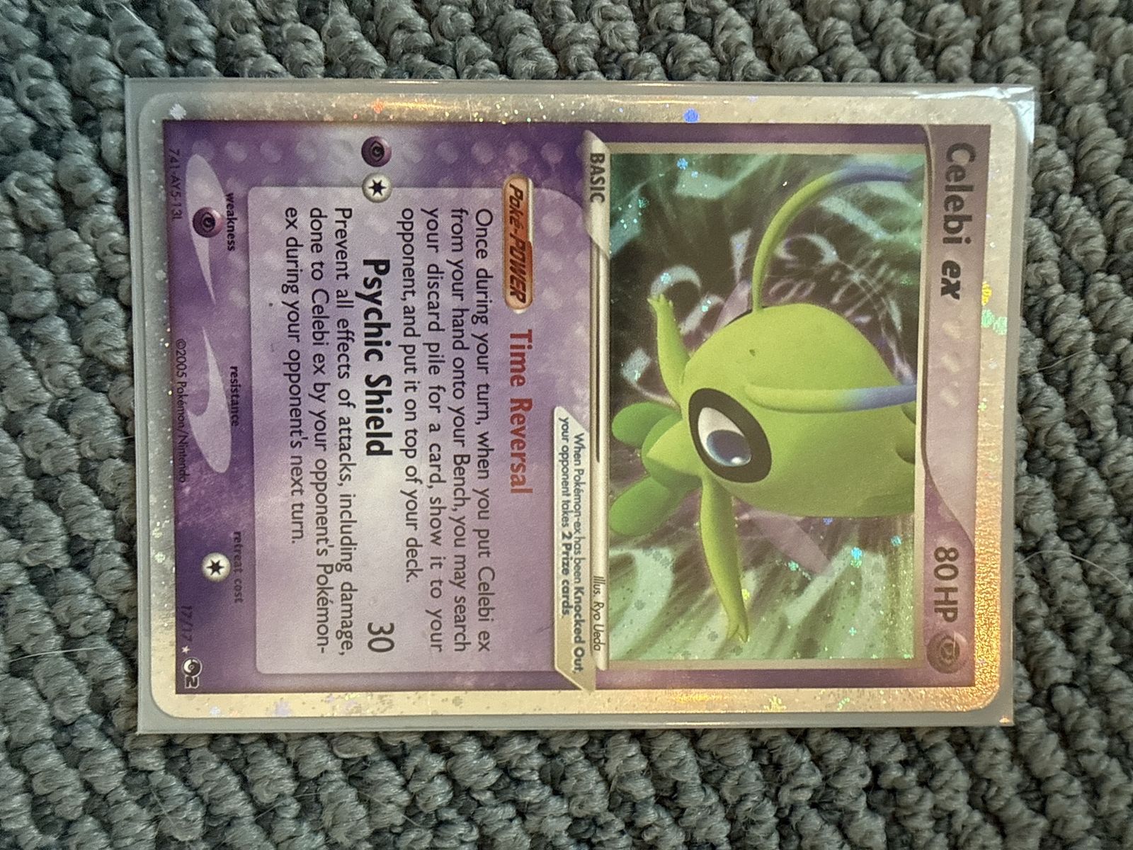 2005 Pokémon Celebi ex 17/17 POP Series 2 Holo Trading Card