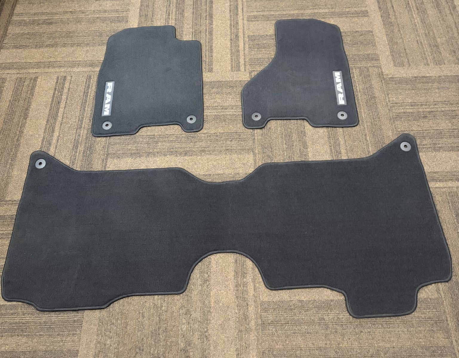 RAM 2500 black carpet floor mats (fits 2019 to 2026)