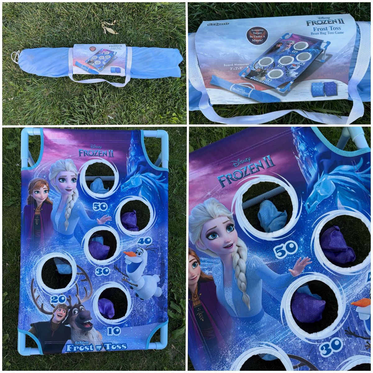 Disney Frozen II GoSports Frost Toss Bean Bag Toss Game - Portable Kids Outdoor Game