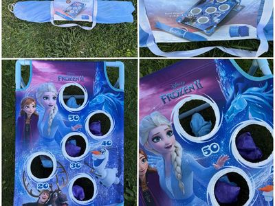 Disney Frozen II GoSports Frost Toss Bean Bag Toss Game - Portable Kids Outdoor Game