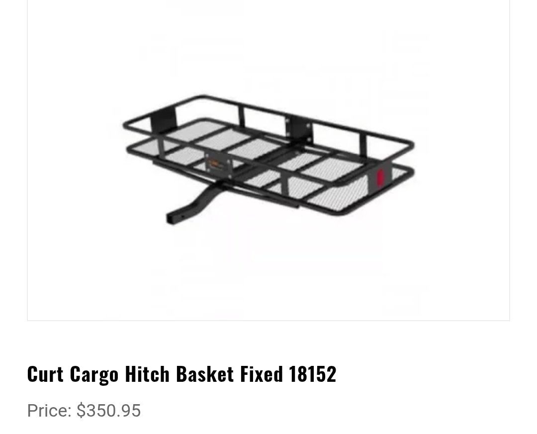 Curt Cargo Hitch Basket