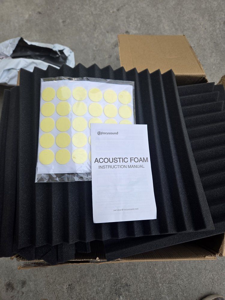 24 Pack Acoustic Foam Panels 1" x 12" x 12" Sound Proof Foam Panels  Soundproofing Noise Cancelling Wedge Panels for Home Office