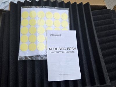 24 Pack Acoustic Foam Panels 1" x 12" x 12" Sound Proof Foam Panels Soundproofing Noise Cancelling Wedge Panels for Home Office