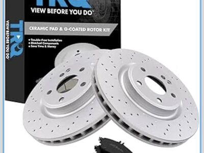 New TRQ Front Brake Pad And Rotor Set