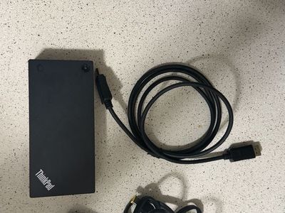 Lenovo ThinkPad Hybrid USB-C with USB-A Dock - Type 40AF - Power Adapter & Cables