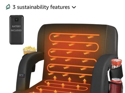 Padded Heated Stadium Chair