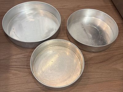 Huge Round Cake Pans 3” Deep $10 each