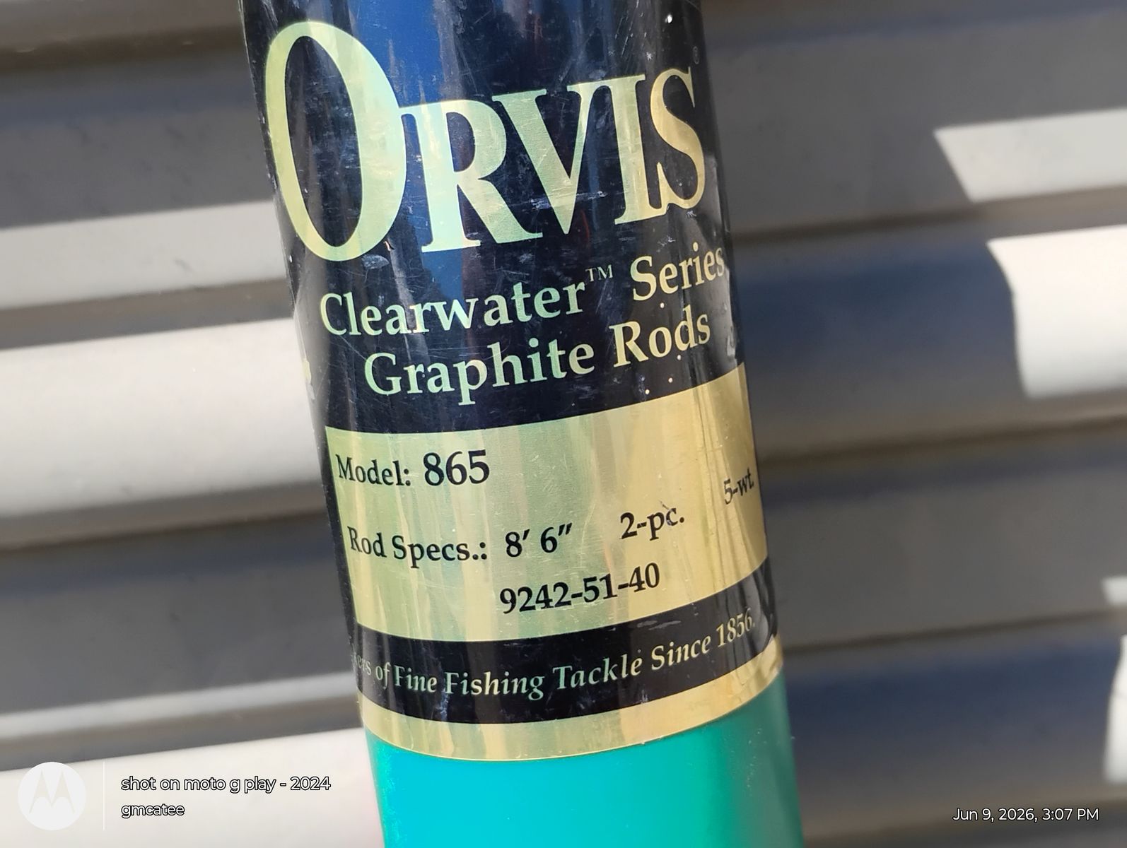 Orvis Clearwater Series Graphite Rods Model 865 - 8'6" 2-Piece 5-wt Fly Fishing Rod