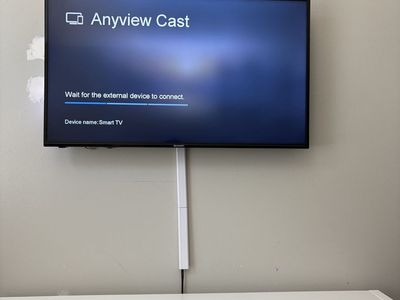 42 Inch Sharp TV with antenna and chrome cast