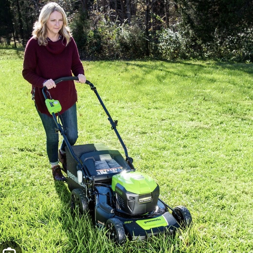ISO Running Lawn Mower