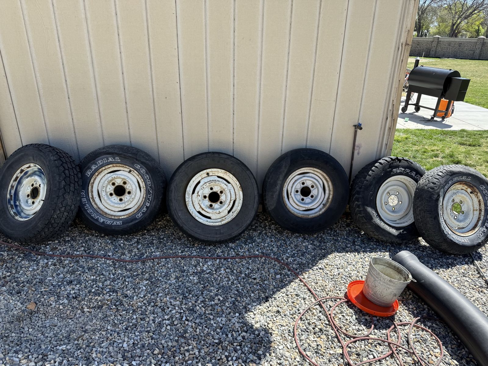 Assortment Of 15 Inch 5 X5.5 Steel Rims