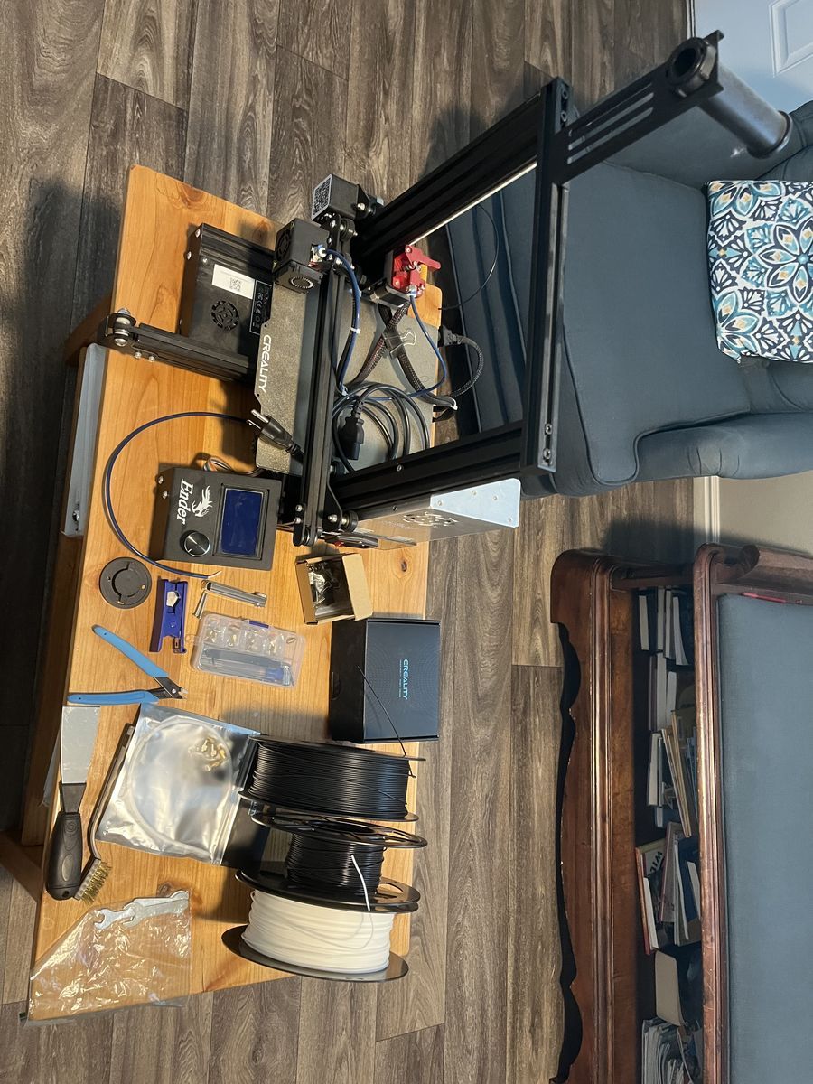 ENDER Brand 3D Printer (Project/Parts) and Fillament with Extras...