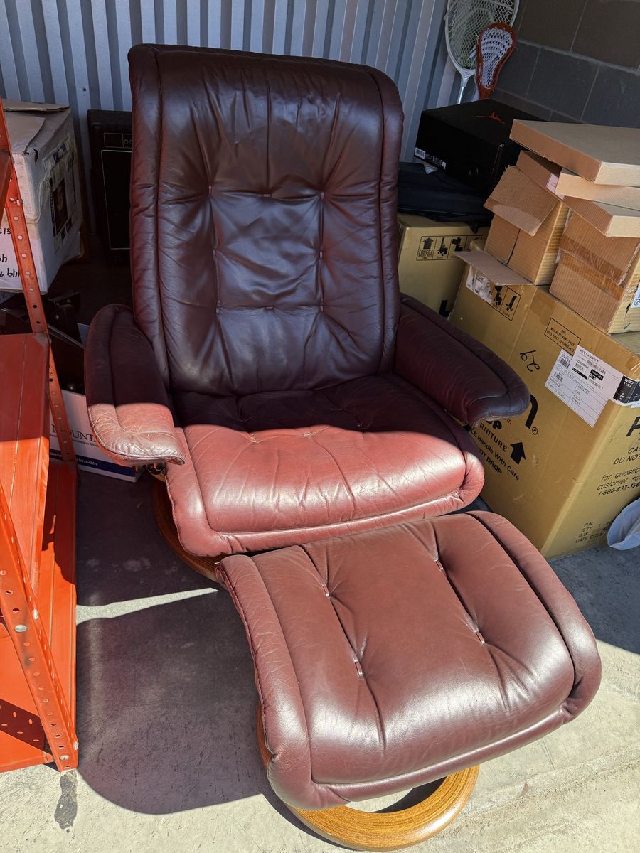 Ekornes stresslss Swivel Recliner Chair Vintage