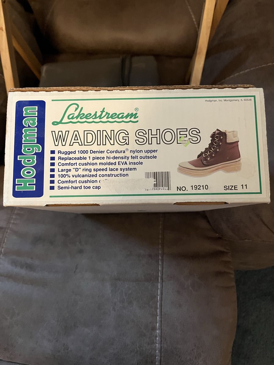 Hodgman Lakestream Wading Shoes Size 11 & Neoprene Waders Fishing Hunting Combo