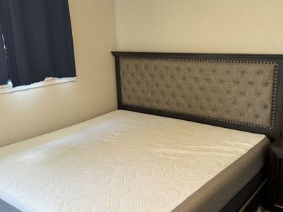 King Size Bed Frame + Mattress – Excellent Condition